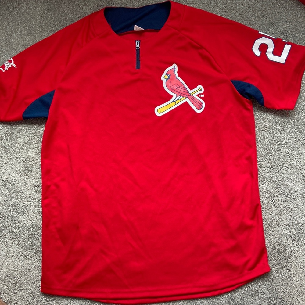 Light shirt sleeve quarter zip Cardinals shirt